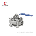 3PC handle ball valve